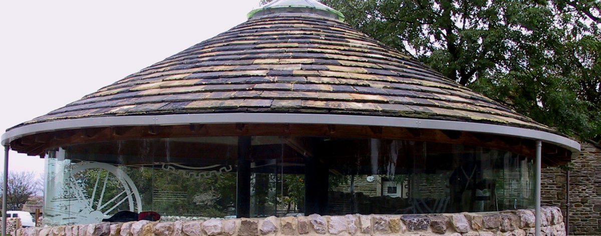 Grassington National Park Centre Yorkshire glass feature and dome