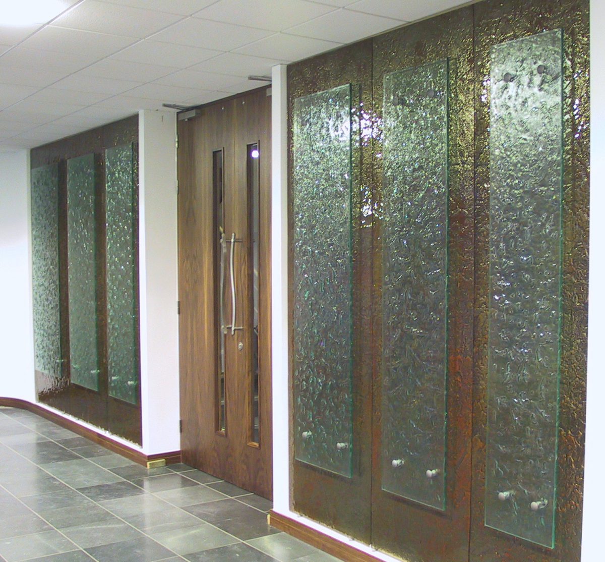 Glass wall installation at iSOFT offices