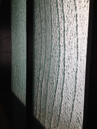 Pleasington Lancashire, glass panel mood lighting