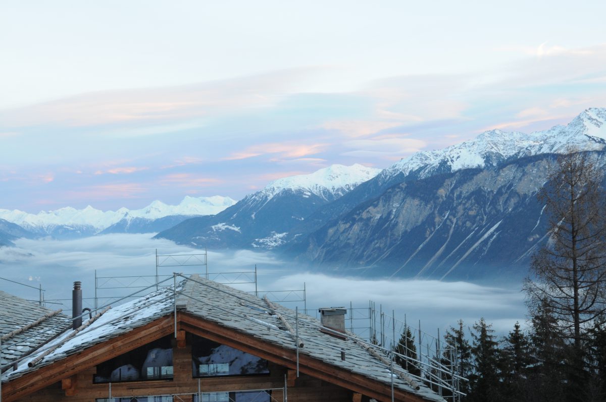 Crans-Montana Swtzerland mountain view
