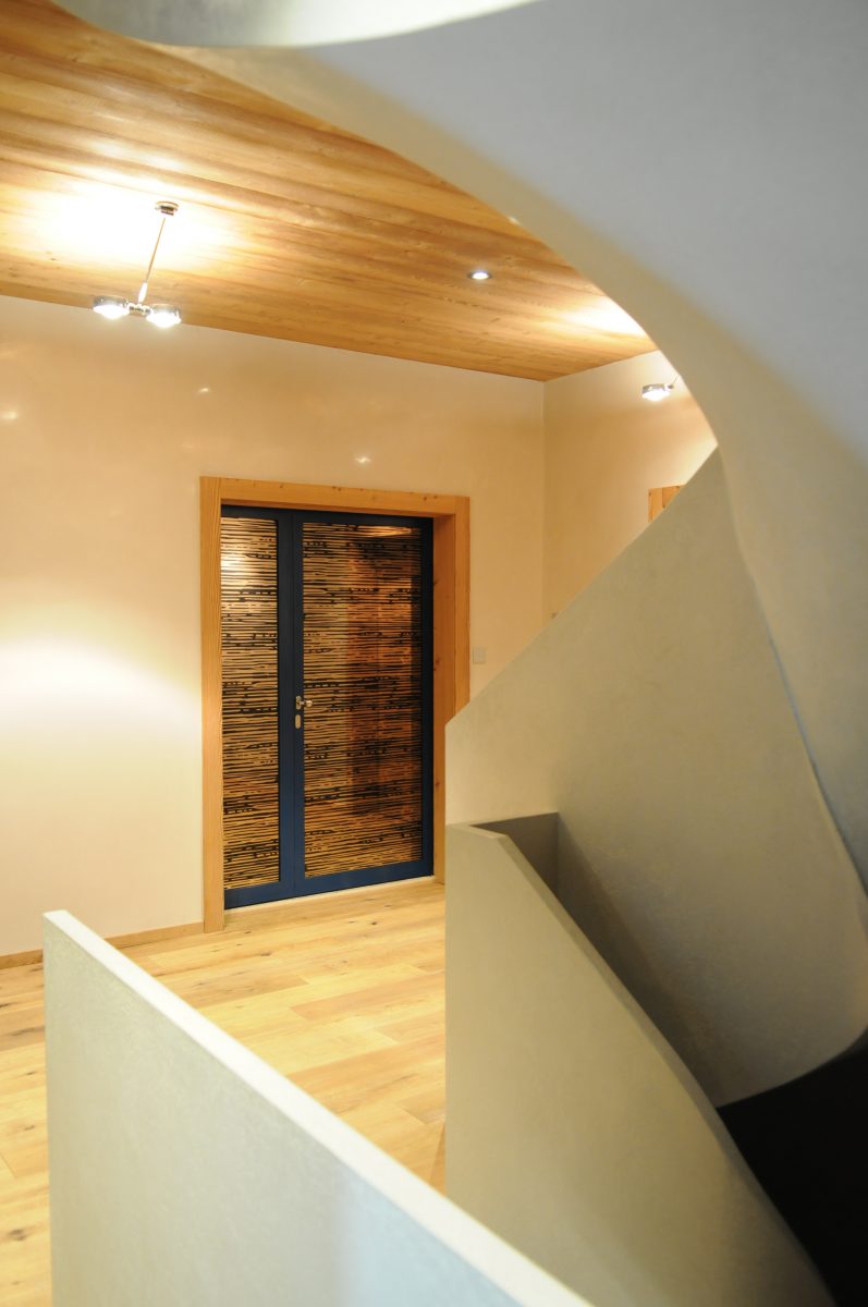 Door and stairs at Crans-Montana, switzerland