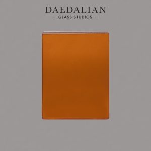 orange laminated coloured film etched sample