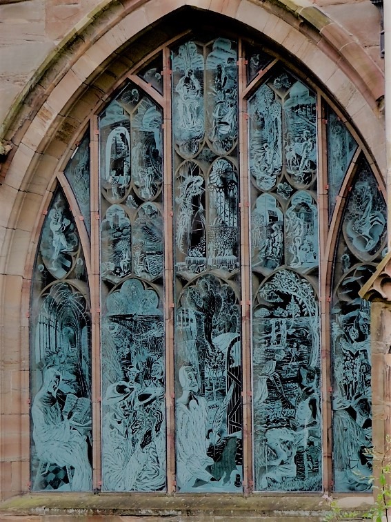 glass design in religious buildings Millenium Window Worcestershire